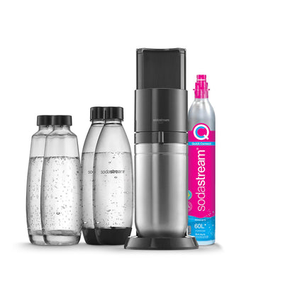 Machine à soda SODASTREAM DUO Noire Pack 2 carafes + 2 bouteilles