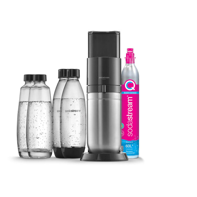 Machine à soda SODASTREAM DUO Noire Pack 2 carafes + 2 bouteilles