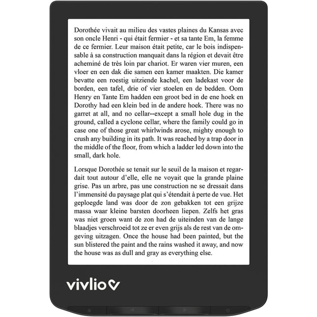 Liseuse eBook VIVLIO LIGHT Noire