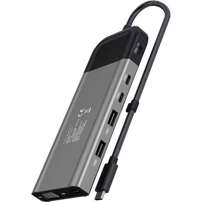Hub USB C ADEQWAT 11 en 1 USBC Multiports