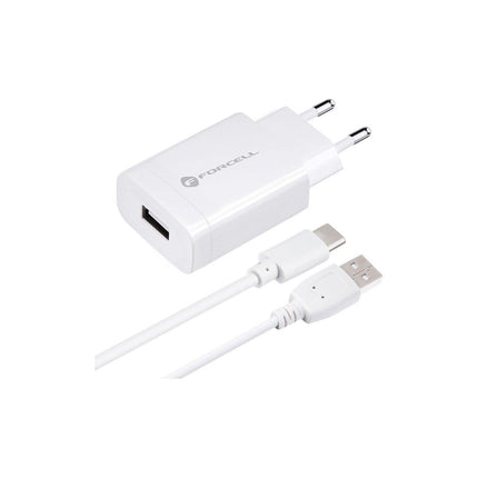 Chargeur secteur FORCELL USB type-C - 2,4A 18W Quick Charge 3.0