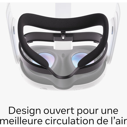 Interface faciale META Quest 3 Ouverte