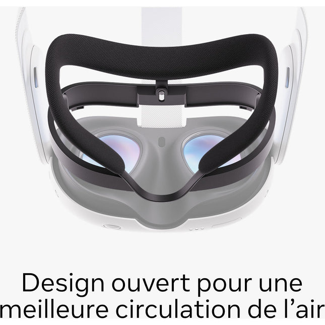 Interface faciale META Quest 3 Ouverte
