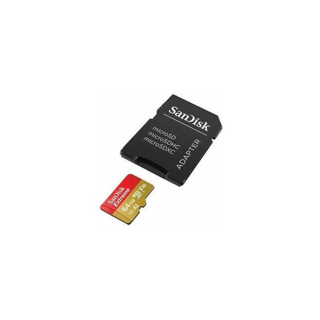 Carte Micro SD SANDISK 64GO microSD Extreme SDXC