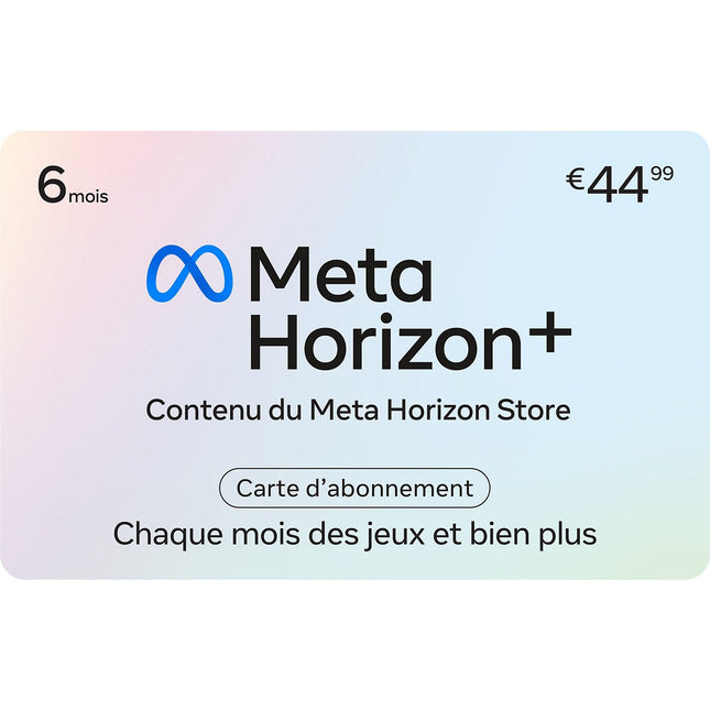 Carte cadeau META Meta Horizon + 6M Subscription