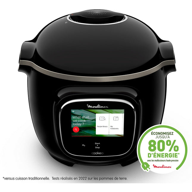 Cookeo MOULINEX CE902800 noir touch wifi 6 L, 13 modes de cuisson, 250 recettes