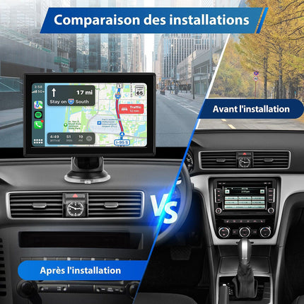 Autoradio connecté JUNSUN 7" GPS KAM USB Avec écran Carplay