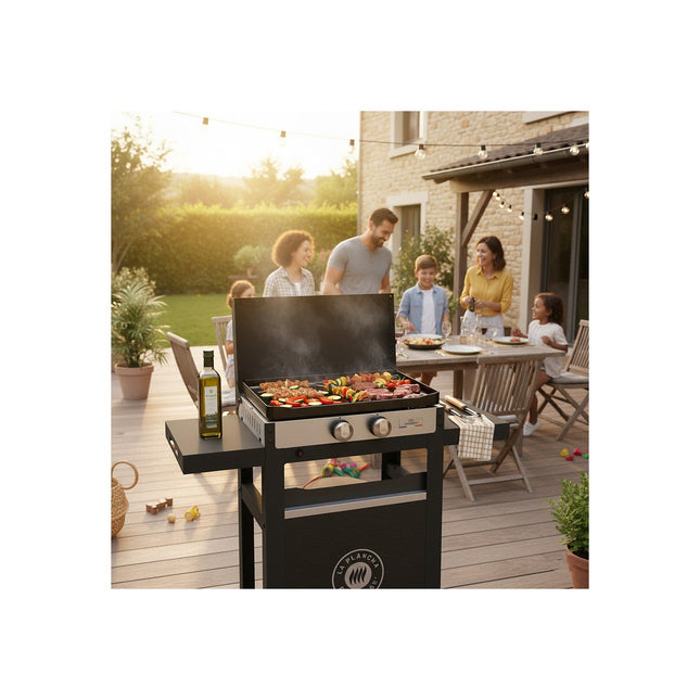 Plancha gaz LE MARQUIER FRANCAISE 250 GAZ DUO PLFO250DCV2