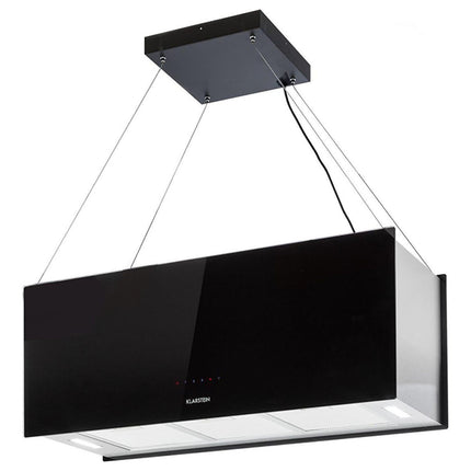 Hotte décorative îlot KLARSTEIN Kronleuchter XL îlot 90cm 590m³/h noir