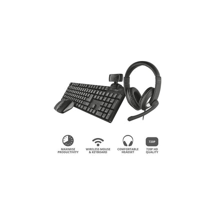 Pack TRUST Qoby 4-in-1 Home Office Set
