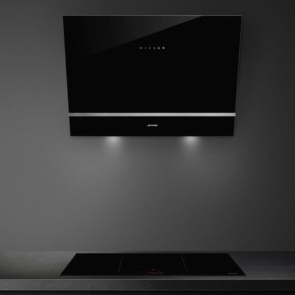 Hotte décorative murale inclinée SMEG KV26N