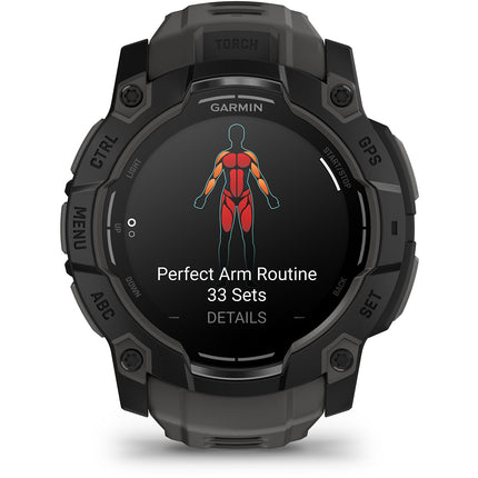 Montre sport GARMIN Instinct 3 Outdoor GPS AMOLED BT Noir Bracelet noir