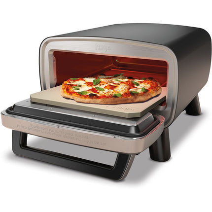 Four à pizza électrique NINJA MO201EU inox noir pizza 30 cm, fonction air fryer, thermostat digital pour usage en extérieur