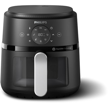 Airfryer PHILIPS NA231/00 Friteuse sans huile avec fenêtre de cuisson Noir/Argent, Série 2000 6.2L