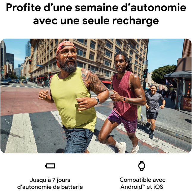 Bracelet connecté FITBIT Charge 6 champagne Gold et Corail