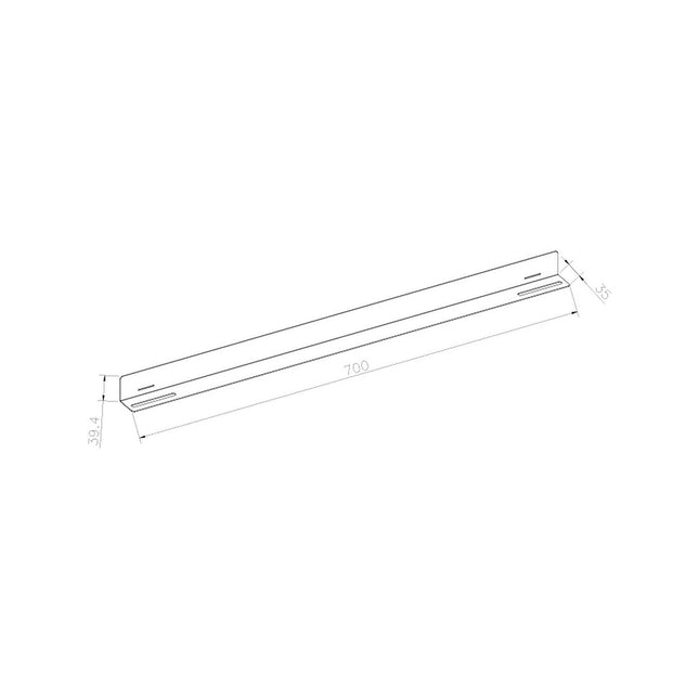 Accessoire rack KIMEX Kit 2 rails pour rack / baie 19", 700mm
