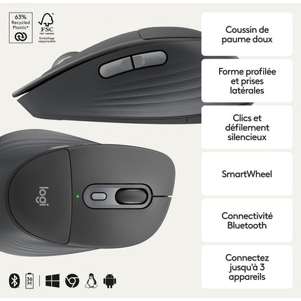 Souris sans fil LOGITECH M850 L GRAPHITE