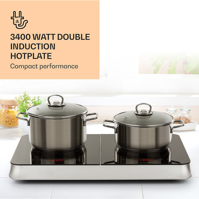 Domino induction KLARSTEIN InnoChef - 3400W - Noir