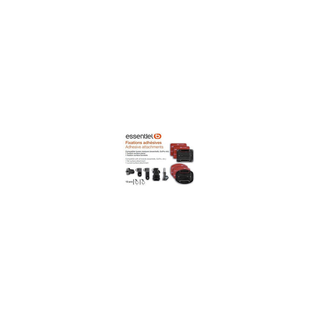 Fixation ESSENTIELB Fixations adhésives pour camera sport