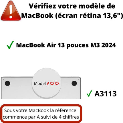 Coque PHONILLICO MacBook Air 13 (13,6") M3 2024