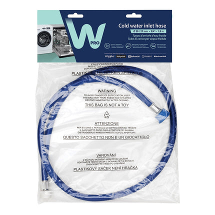 Rallonge de tuyau d'alimentation d'eau WPRO IEF150 LL / LV