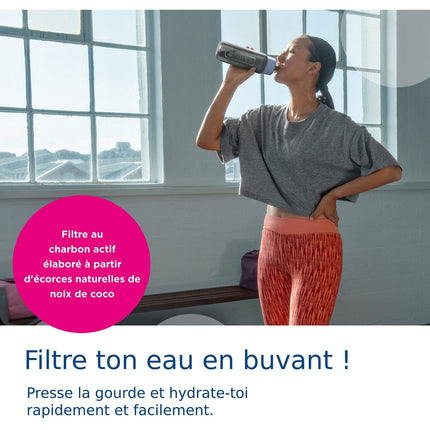 Gourde filtrante BRITA filtrante Active bleu foncé