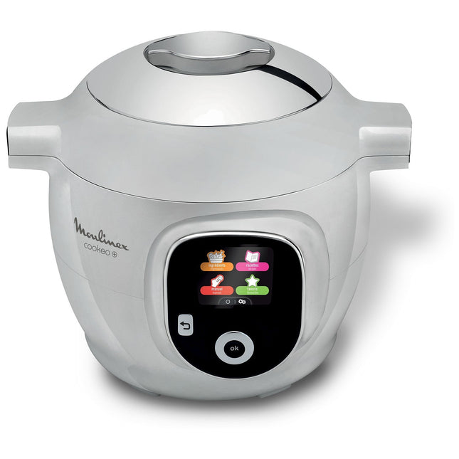 Cookeo MOULINEX CE854B10 gris 6 L, 6 modes de cuisson, 80 recettes