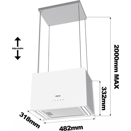 Hotte décorative îlot CIARRA CD4850S