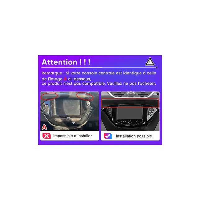 Autoradio connecté JUNSUN pour Opel Corsa E 2015-19 64G Carplay