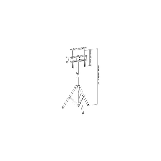 Pied TV KIMEX TV 32 a 55'' hauteur 120-180cm