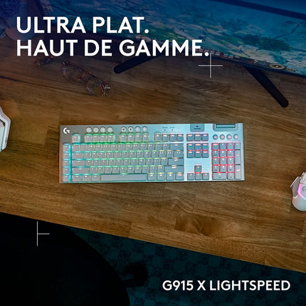 Clavier gamer sans fil LOGITECH G915 X Lightspeed Tactile