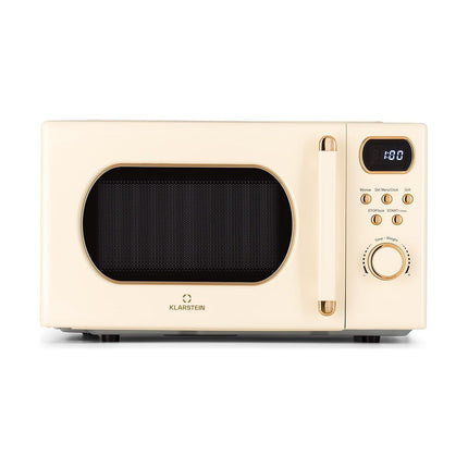 Micro ondes grill KLARSTEIN Julieta grill 20L 800 W Ø25,5cm Beige