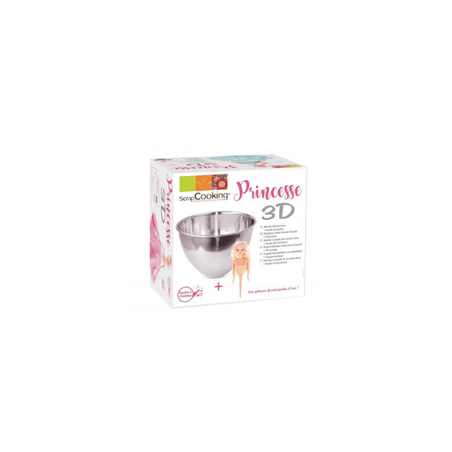 Kit Pâtisserie SCRAPCOOKING Kit moule inox dome + buste princes