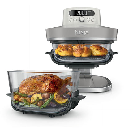 Friteuse sans huile NINJA CRISPi PRO 7-en1, 2 récipients en verre de 5.7 et 2.3L, AS101EULG