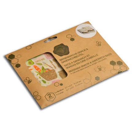 Sachets NUTS sandwich et snack cire d abeille x2