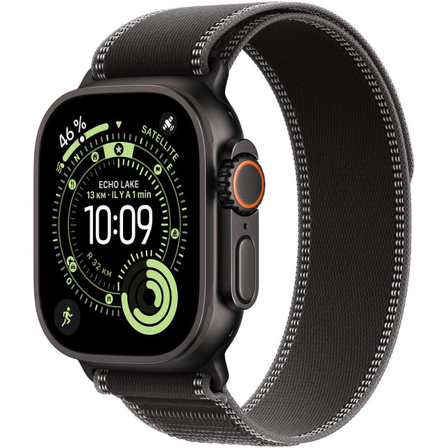 Bracelet APPLE 49 mm - M/L - Trail noir/charbon Noir