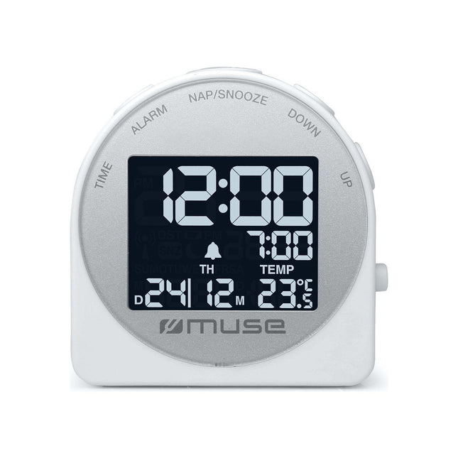 Radio réveil MUSE Écran LCD avec rétroéclairage blanc - co