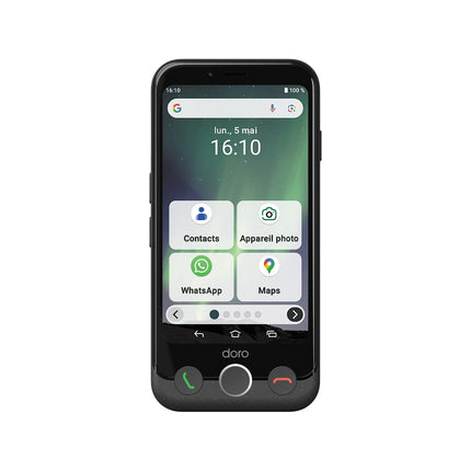 Téléphonie mobile DORO Aurora A10 4G + Etui + Protège écran