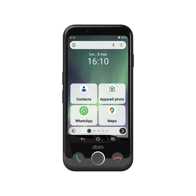 Téléphonie mobile DORO Aurora A10 4G + Etui + Protège écran