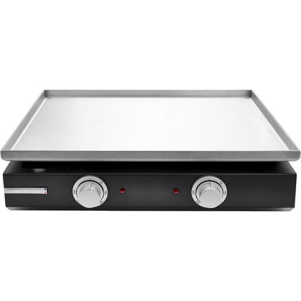 Plancha électrique RIVIERA ET BAR QPL1230 inox 2 brûleurs à poser, 55x40 cm