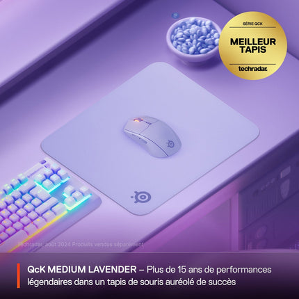Tapis de souris STEELSERIES QcK M Lavande