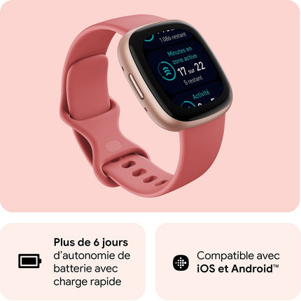 Montre santé FITBIT Versa 4 Aluminium Graphite et