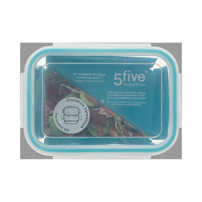 Boîte hermétique 5FIVE Clipeat en verre 1.18L