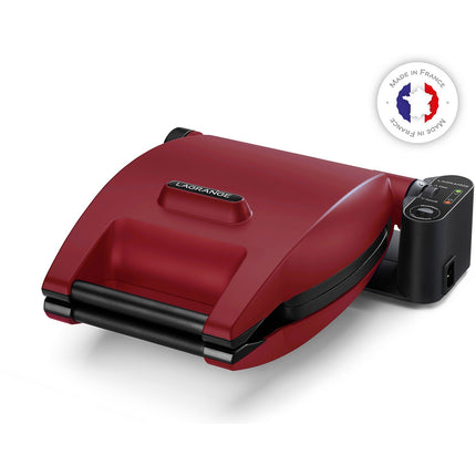 Croque, gaufrier, gaufrette LAGRANGE Premium Gaufres Rouge Mat - Spatule