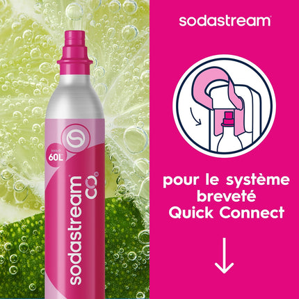 Cylindre CO2 SODASTREAM Recharge CO2 CQC à clipser pour échange