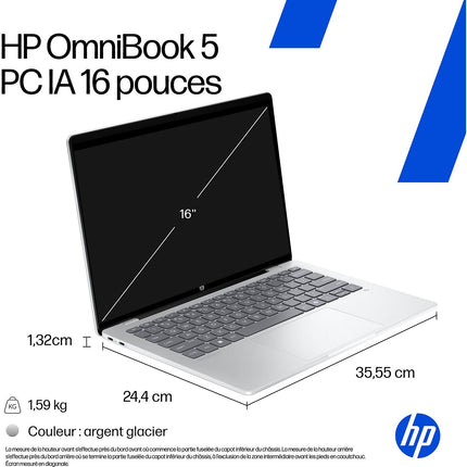 Ordinateur portable HP OmniBook 5 16-bf0005nf OLED Copilot+PC