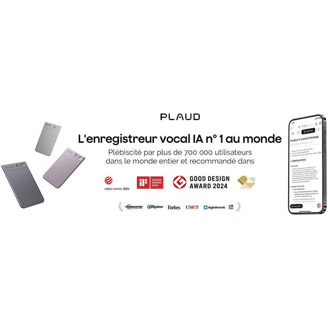 DICTAPHONE PLAUD Note Noir