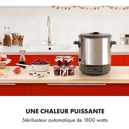 Stérilisateur de bocaux KLARSTEIN Lady Marmalade 27L 1800W Reconditionné