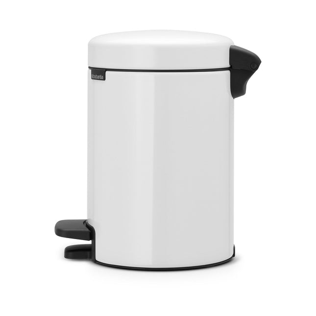 Poubelle de cuisine manuelle BRABANTIA Newlcon 3L White A pedale