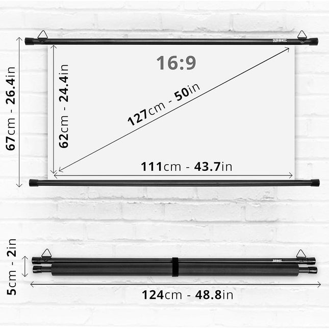 Ecran de projection DURONIC Duronic BPS50 16/9 Ecran de Projection T